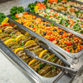 What would be in a mediterranean buffet?