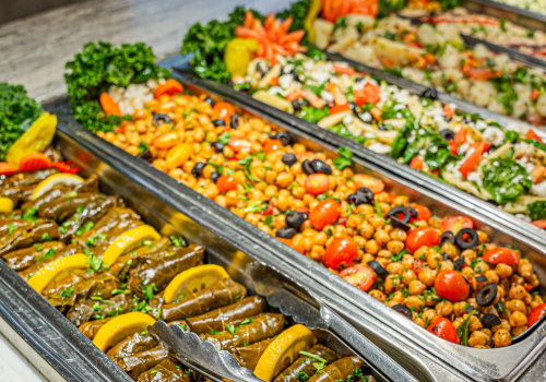 What would be in a mediterranean buffet?